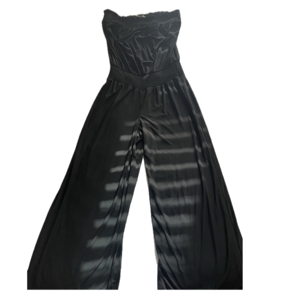Medium Women Paper Doll Black Jumpsuit